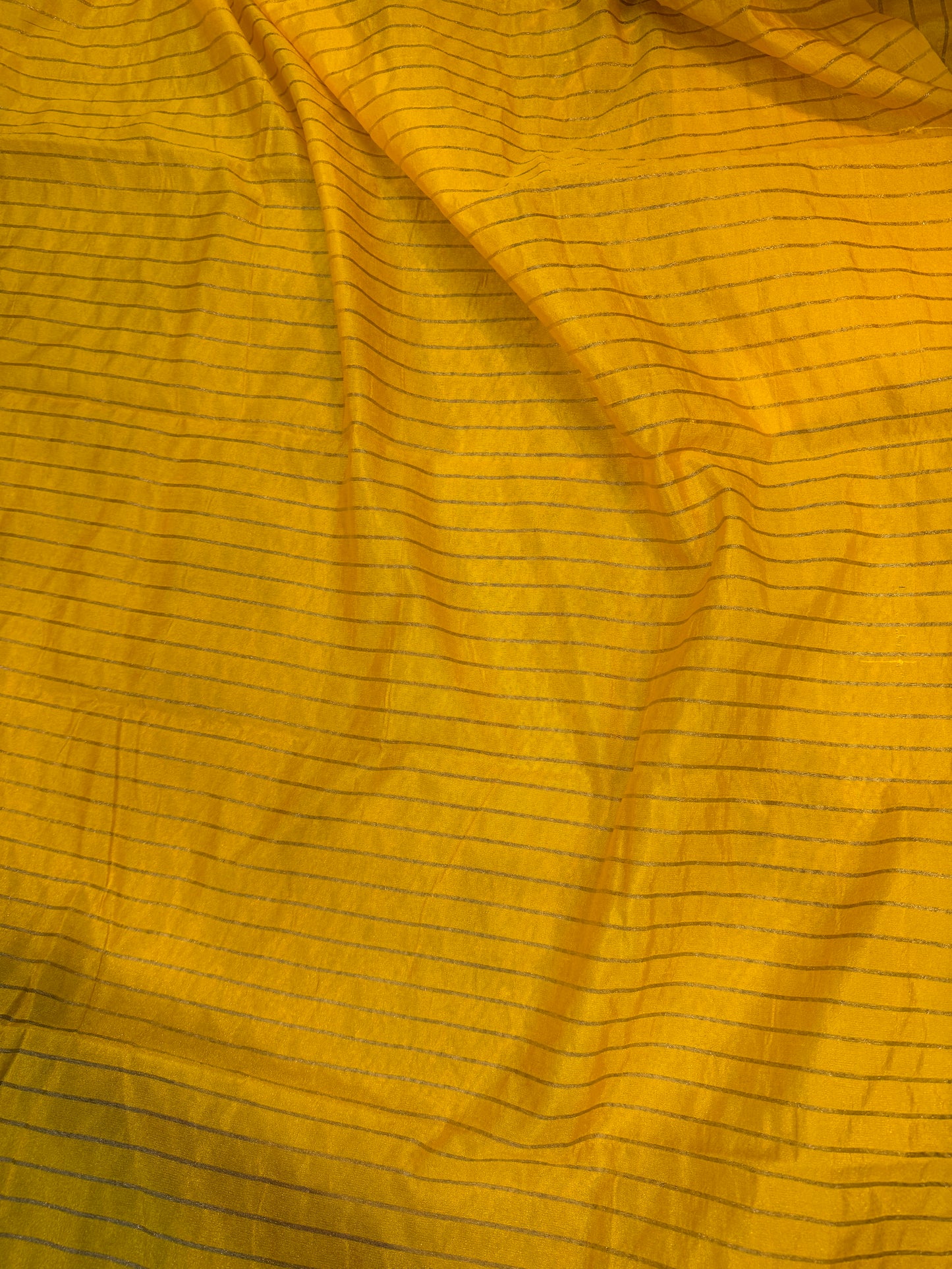 Yellow Pure Cotton Silk Handloom Banarasi Saree with Banarasi Ghats Weaving by Shades Of Benares - banarasi - banarasi saree shop - banarasi saree manufacturers - banarasi saree wholesale - banaraasi sarees