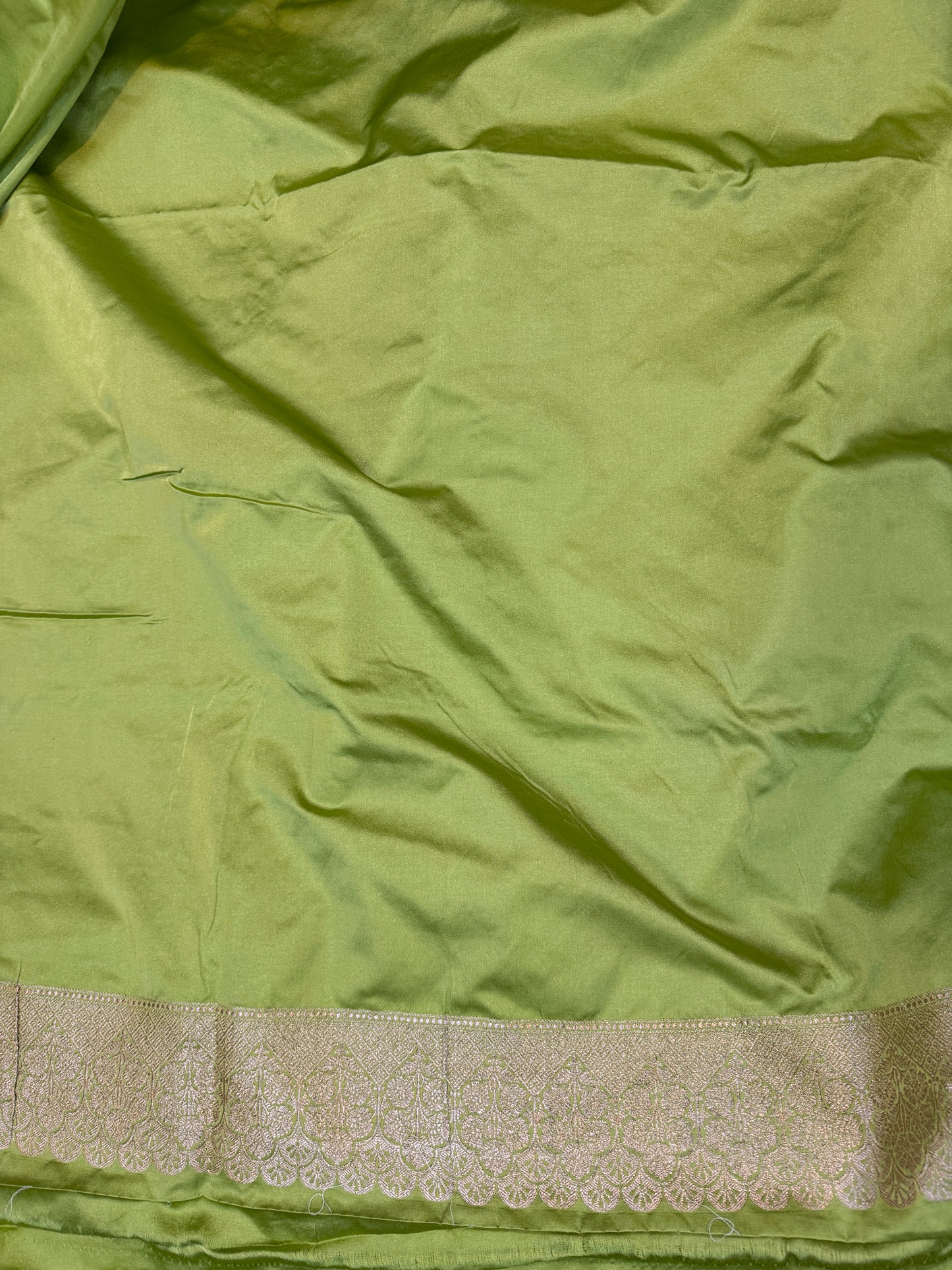 Green Pure Silk Handloom Banarasi Saree with Handwoven Butis by Shades Of Benares - banarasi - banarasi saree shop - banarasi saree manufacturers - banarasi saree wholesale - banaraasi sarees