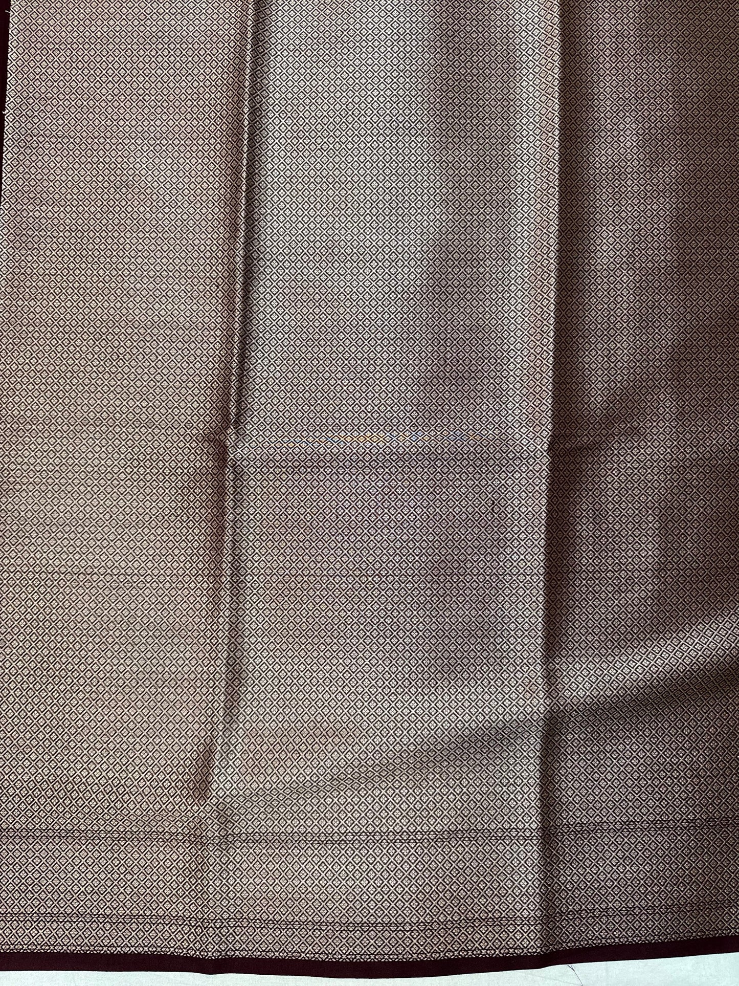 Wine Dupion Silk Handloom Banarasi Saree with Gold Zari Butis by Shades Of Benares - banarasi - banarasi saree shop - banarasi saree manufacturers - banarasi saree wholesale - banaraasi sarees