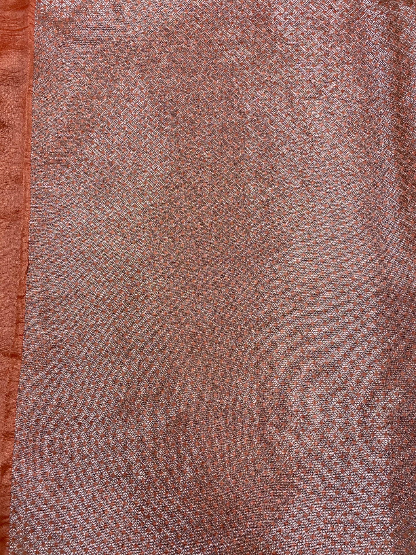 La Dolce Vita: Peach Pure Dupion Silk Banarasi Saree | Sona Rupa Edition