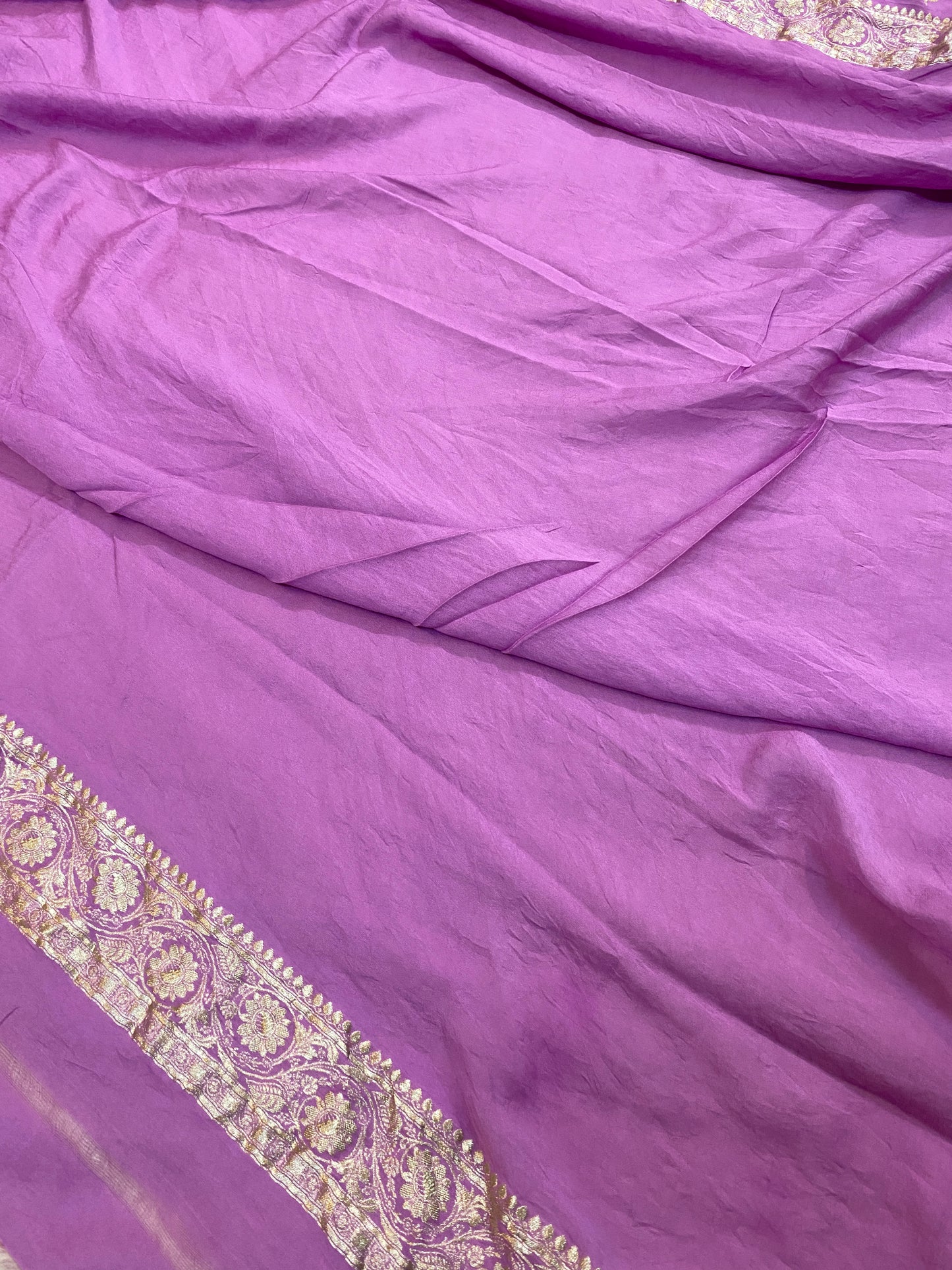 The Purple Handloom Pure Moonga Silk Banarasi Saree by Shades Of Benares - banarasi - banarasi saree shop - banarasi saree manufacturers - banarasi saree wholesale - banaraasi sarees
