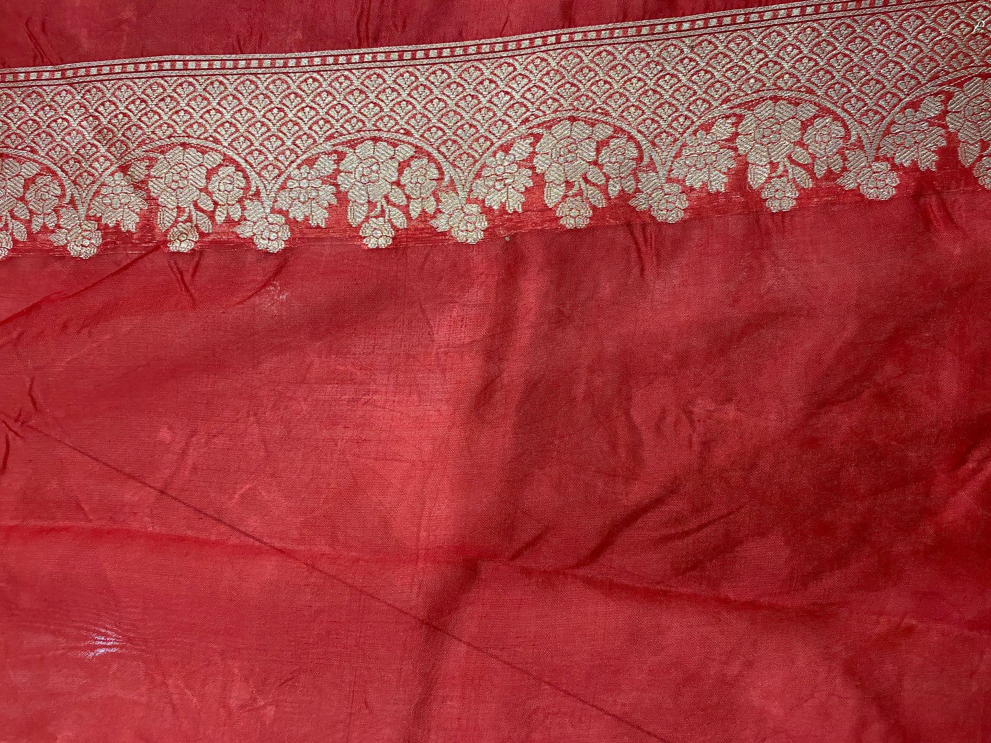 Rosso Nobile Cutwork Butis Couture Pure Mango Silk Banarasi Saree