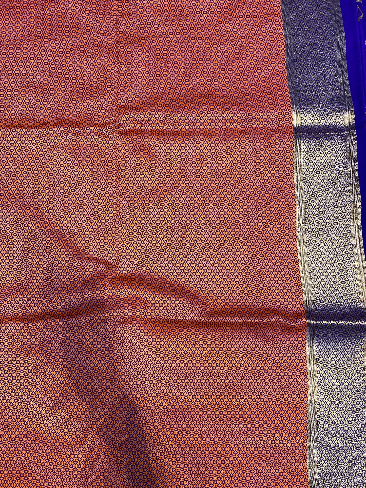 Royal Blue Handloom Banarasi Silk Saree with Paithani Pallu by Shades Of Benares - banarasi - banarasi saree shop - banarasi saree manufacturers - banarasi saree wholesale - banaraasi sarees