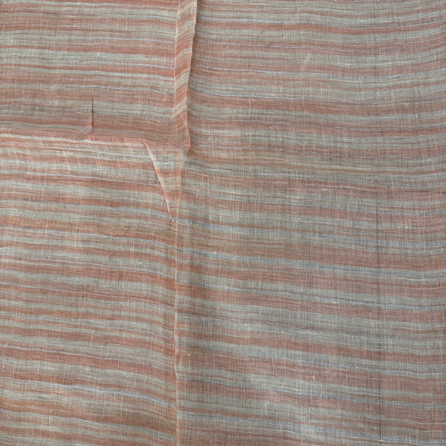 Luxe Pastel Yellow Pure Linen Banarasi Saree | Hand-Printed Heritage Couture