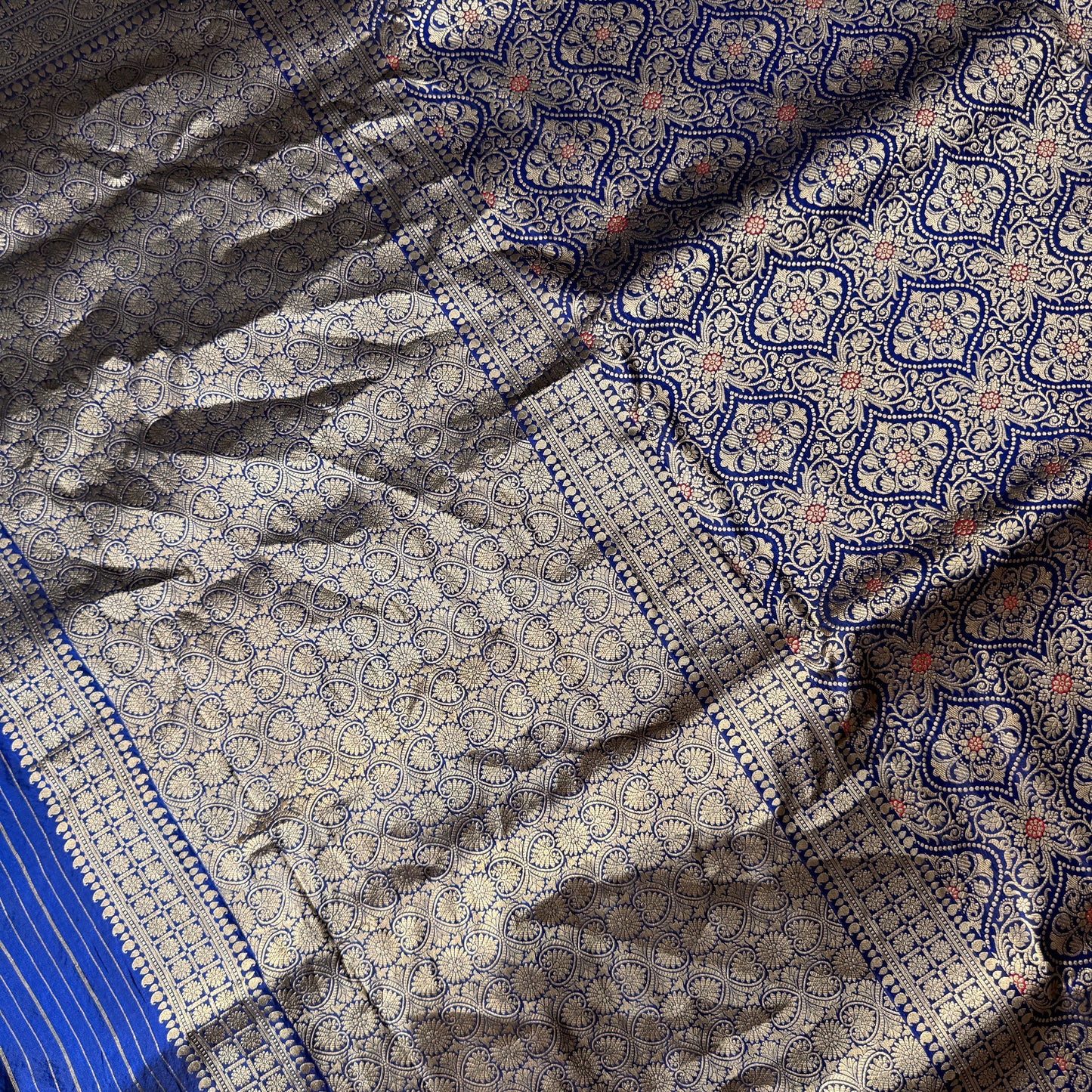 Royal Blue Patola Luxe Couture – Pure Silk Banarasi Saree by Shades Of Banaras - banarasi - banarasi saree shop - banarasi saree manufacturers - banarasi saree wholesale - banaraasi sarees - banarasi sari - banarasi saris