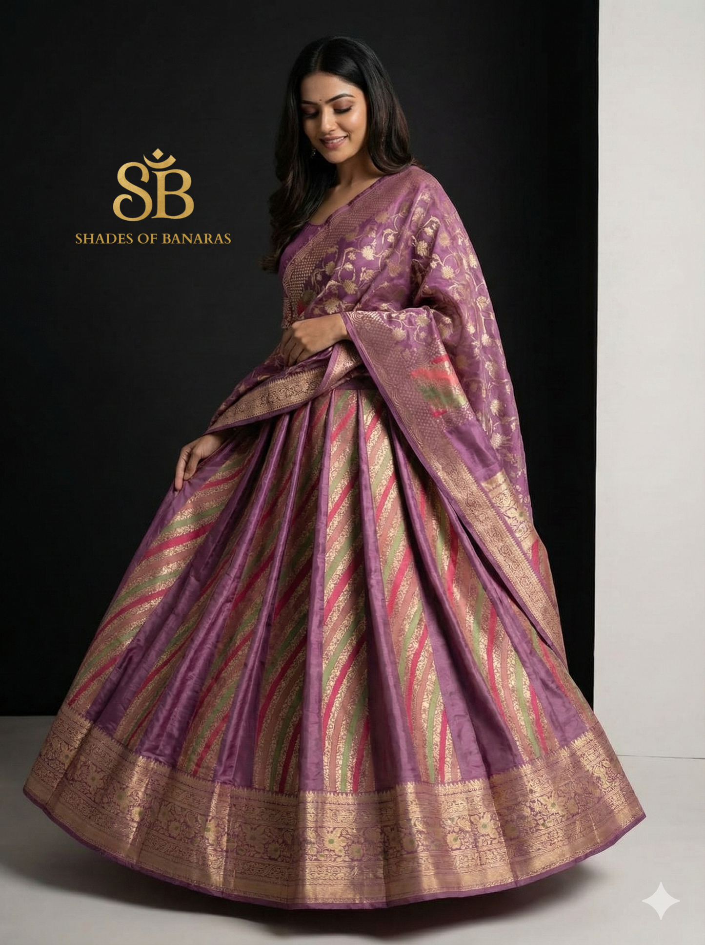Blush Royale Luxe Couture Banarasi Lehenga — Pastel Pink Heirloom Edit by Shades Of Banaras - banarasi - banarasi saree shop - banarasi saree manufacturers - banarasi saree wholesale - banaraasi sarees