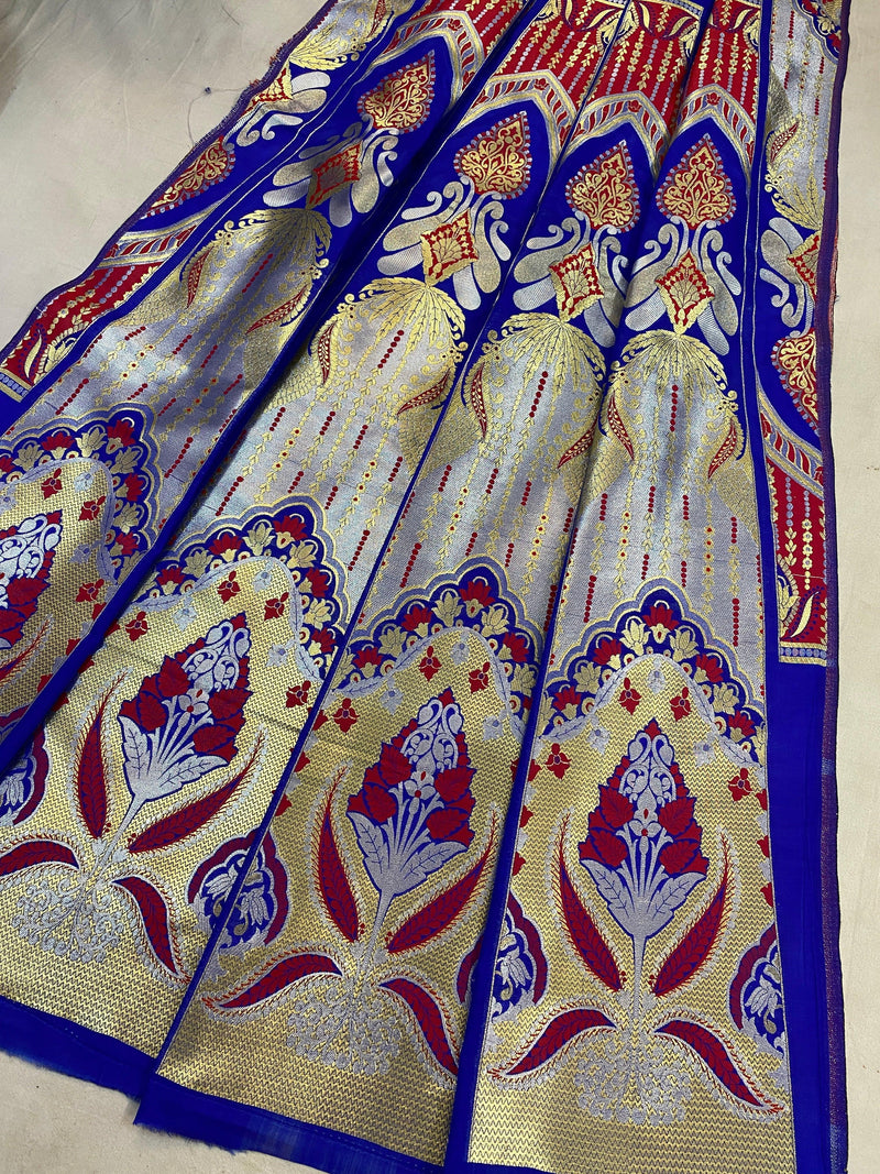 Banarasi Katan Silk Handloom LehengaVKJ05B5 - Shades Of Benares