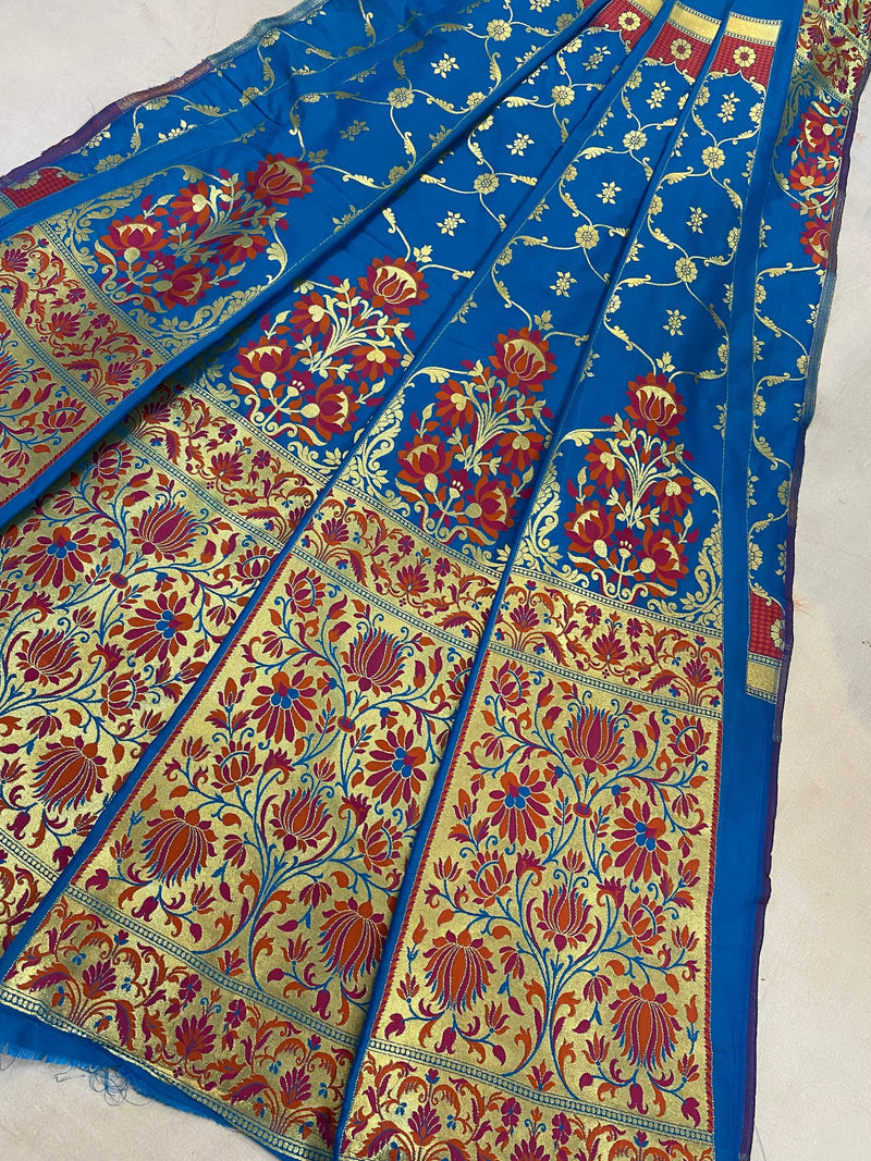 Banarasi Katan Silk Handloom LehengaVKJ05B6 - Shades Of Benares