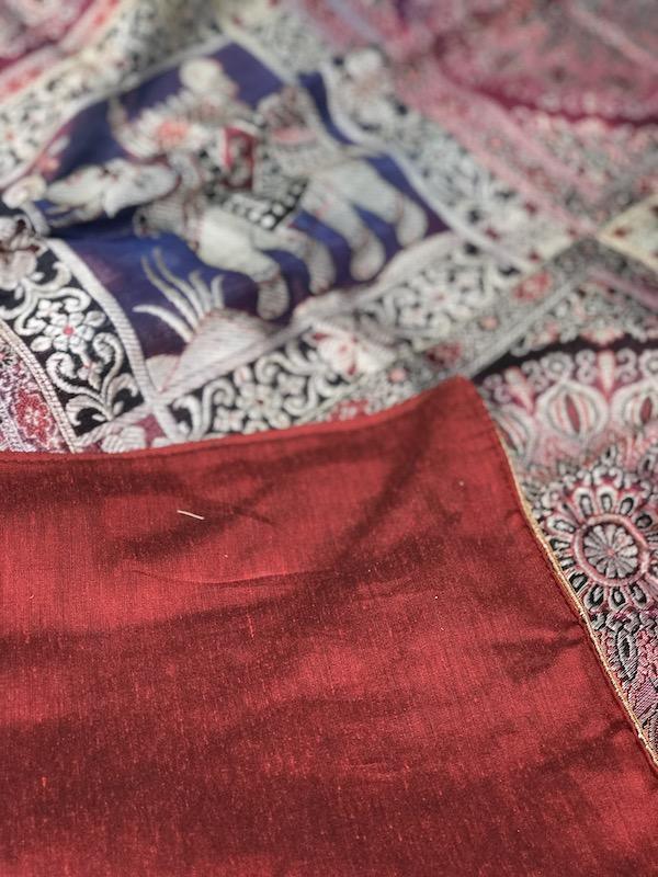 Pure Banarasi Brocade Handloom Table Cover (H01) - Shades Of Benares