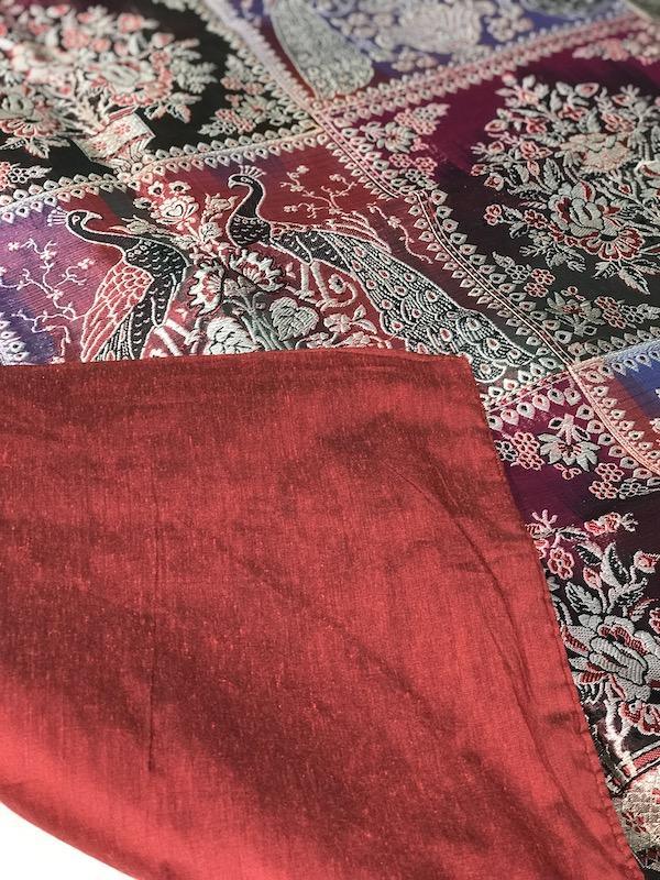 Pure Banarasi Brocade Handloom Table Cover (H04) - Shades Of Benares