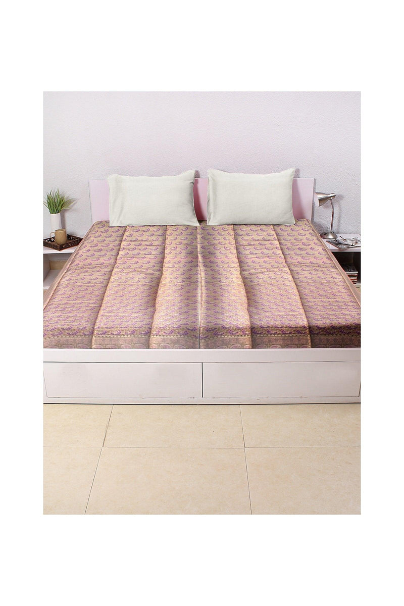 Pure Banarasi Katan silk bed spreads_CT4 - Shades Of Benares