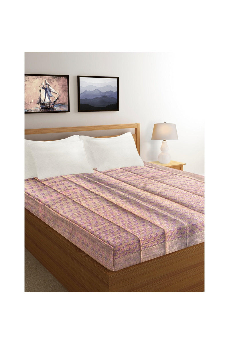 Pure Banarasi Katan silk bed spreads_CT4 - Shades Of Benares