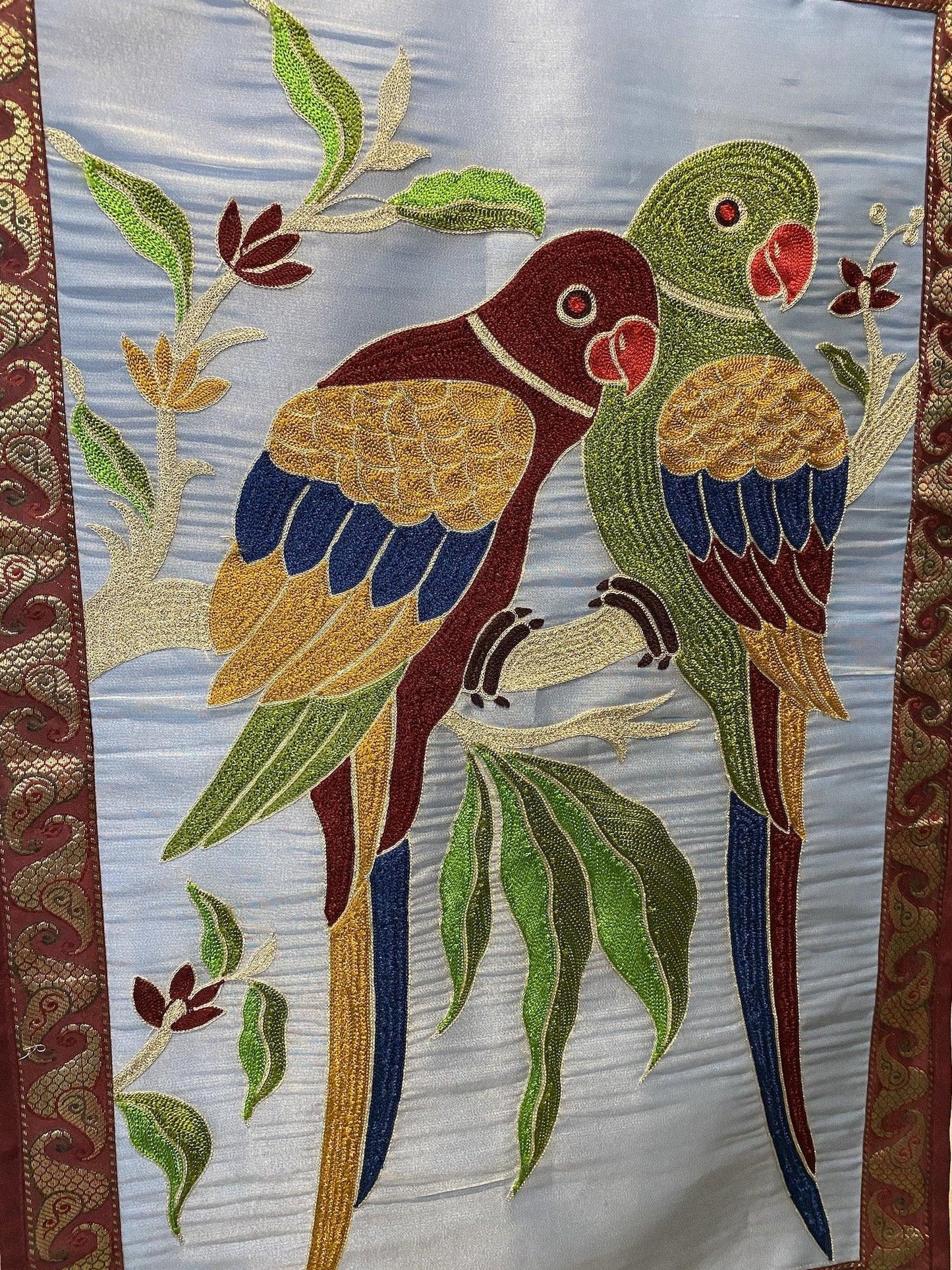 Pure Banarasi Katan silk Brocade handloom Wall Hanging (BEE6) by Shades Of Benares - banarasi - banarasi saree shop - banarasi saree manufacturers - banarasi saree wholesale - banaraasi sarees