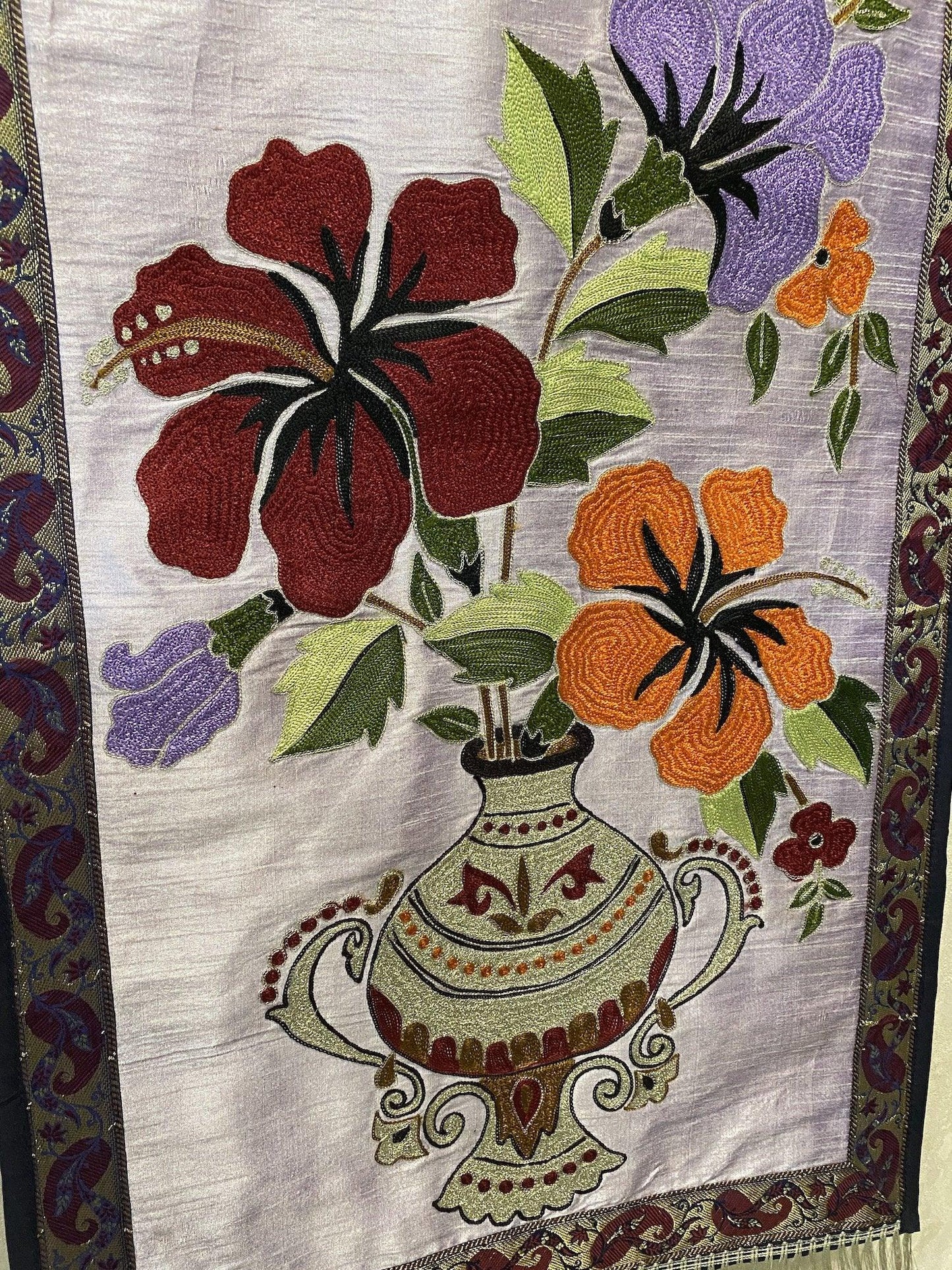 Pure Banarasi Katan silk Brocade handloom Wall Hanging (BEE8) by Shades Of Benares - banarasi - banarasi saree shop - banarasi saree manufacturers - banarasi saree wholesale - banaraasi sarees