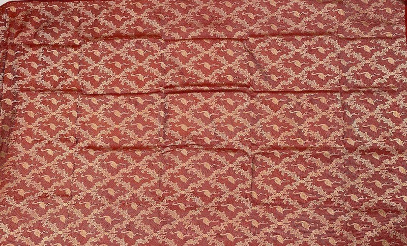 Pure Banarasi Katan silk handloom Fabric, Shikargaah (AAA) - Shades Of Benares