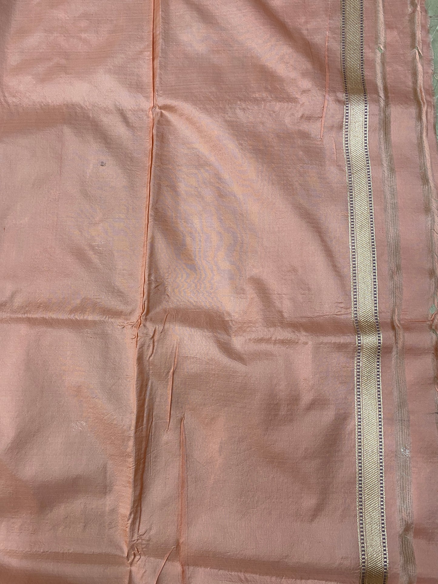 Blush Patola Charm — Peachish Pink Pure Silk Banarasi Saree with All Over Patola Weave by Shades Of Banaras - banarasi - banarasi saree shop - banarasi saree manufacturers - banarasi saree wholesale - banaraasi sarees