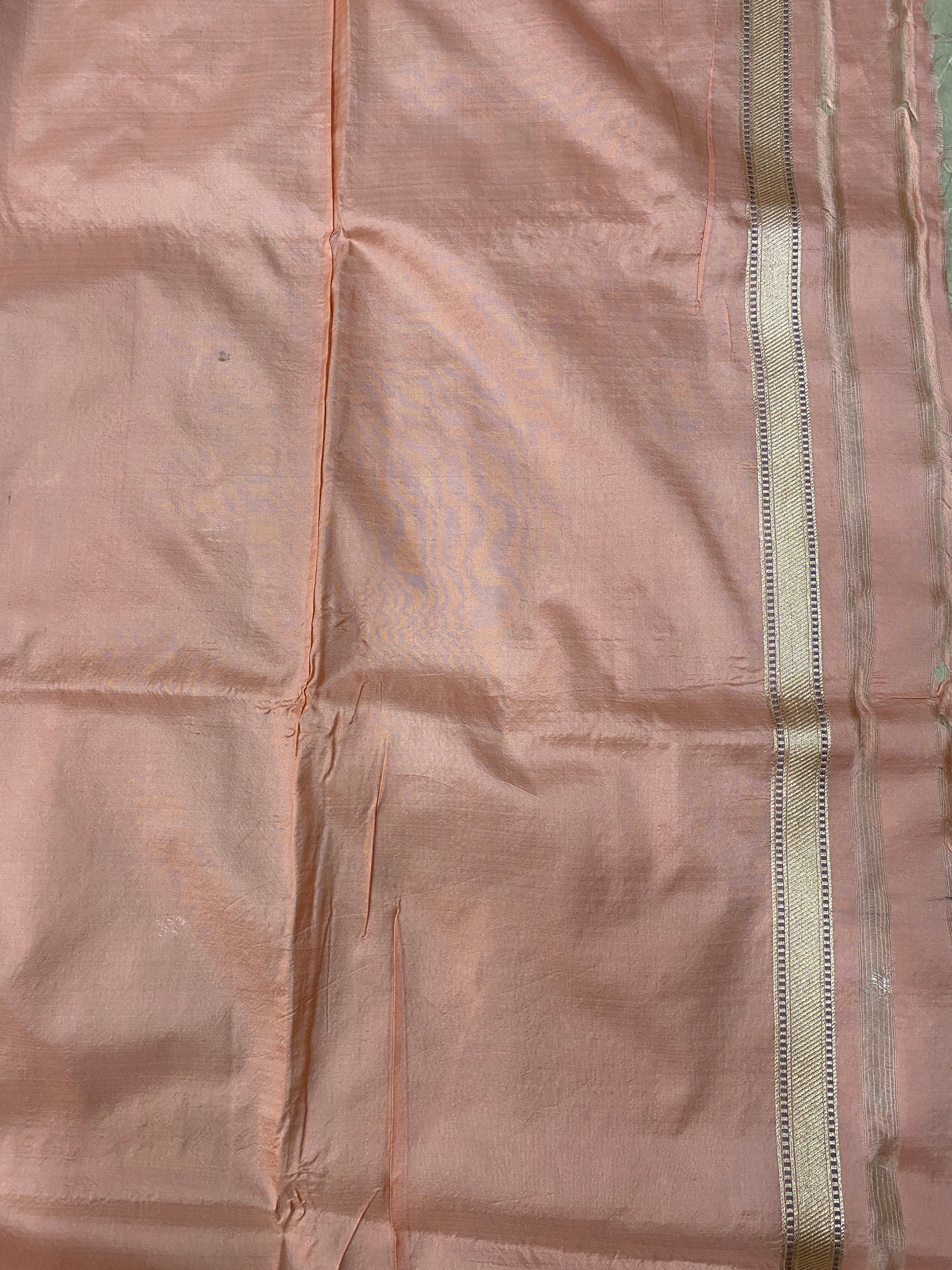 Blush Patola Charm — Peachish Pink Pure Silk Banarasi Saree with All Over Patola Weave by Shades Of Banaras - banarasi - banarasi saree shop - banarasi saree manufacturers - banarasi saree wholesale - banaraasi sarees