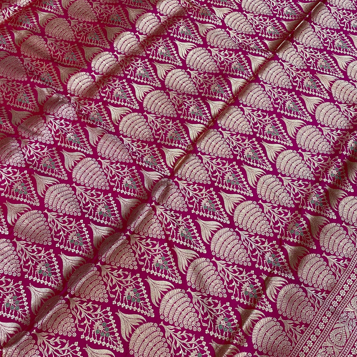 Gulabi Royale — Pink Pure Silk Banarasi Saree with All Over Patola Weave by Shades Of Banaras - banarasi - banarasi saree shop - banarasi saree manufacturers - banarasi saree wholesale - banaraasi sarees