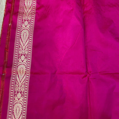 Gulabi Royale — Pink Pure Silk Banarasi Saree with All Over Patola Weave by Shades Of Banaras - banarasi - banarasi saree shop - banarasi saree manufacturers - banarasi saree wholesale - banaraasi sarees