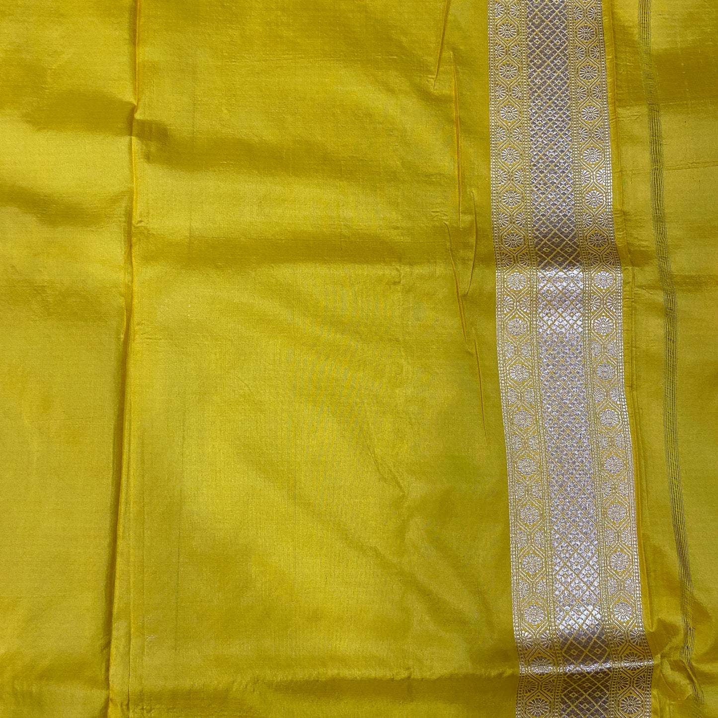 Golden Radiance — Yellow Pure Silk Banarasi Saree with All Over Patola Weave by Shades Of Banaras - banarasi - banarasi saree shop - banarasi saree manufacturers - banarasi saree wholesale - banaraasi sarees