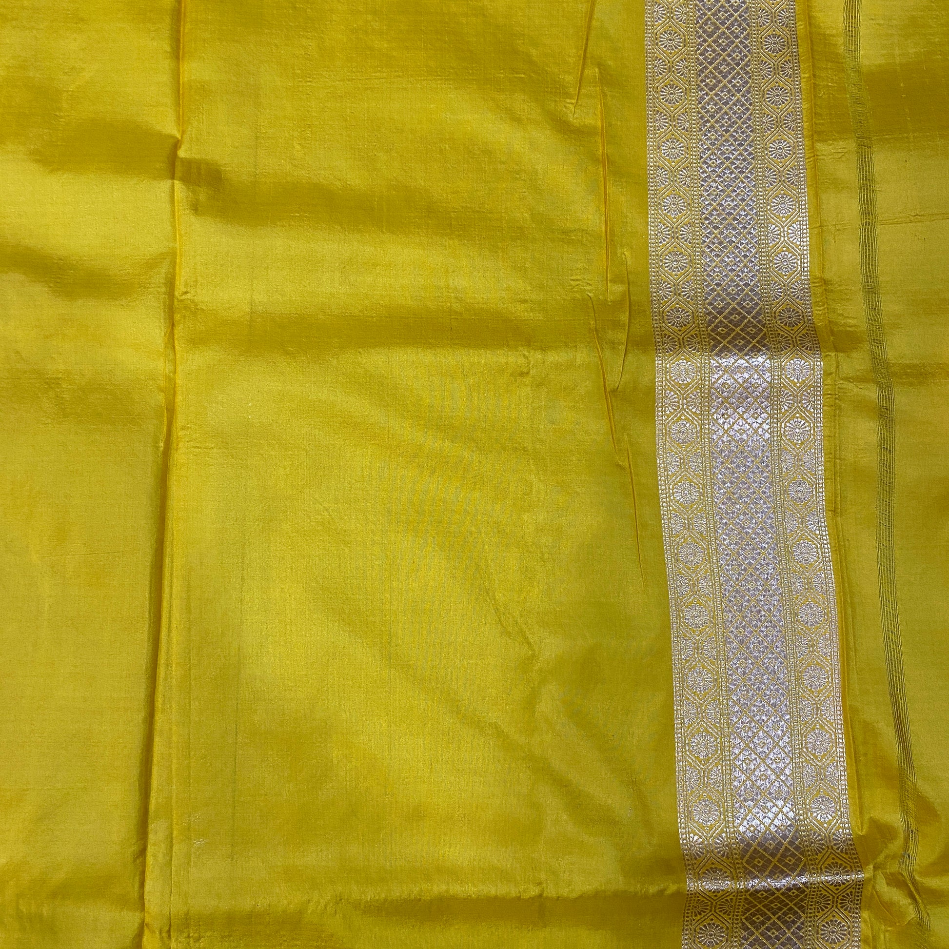 Golden Radiance — Yellow Pure Silk Banarasi Saree with All Over Patola Weave by Shades Of Banaras - banarasi - banarasi saree shop - banarasi saree manufacturers - banarasi saree wholesale - banaraasi sarees