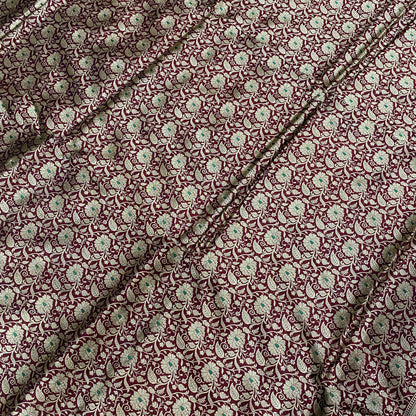 Royal Heritage — Maroon Pure Silk Banarasi Saree with All Over Patola Weave by Shades Of Banaras - banarasi - banarasi saree shop - banarasi saree manufacturers - banarasi saree wholesale - banaraasi sarees