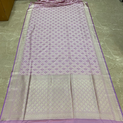 Amethyst Veil Couture — Luxe Silk Banarasi Saree by Shades Of Banaras - banarasi - banarasi saree shop - banarasi saree manufacturers - banarasi saree wholesale - banaraasi sarees