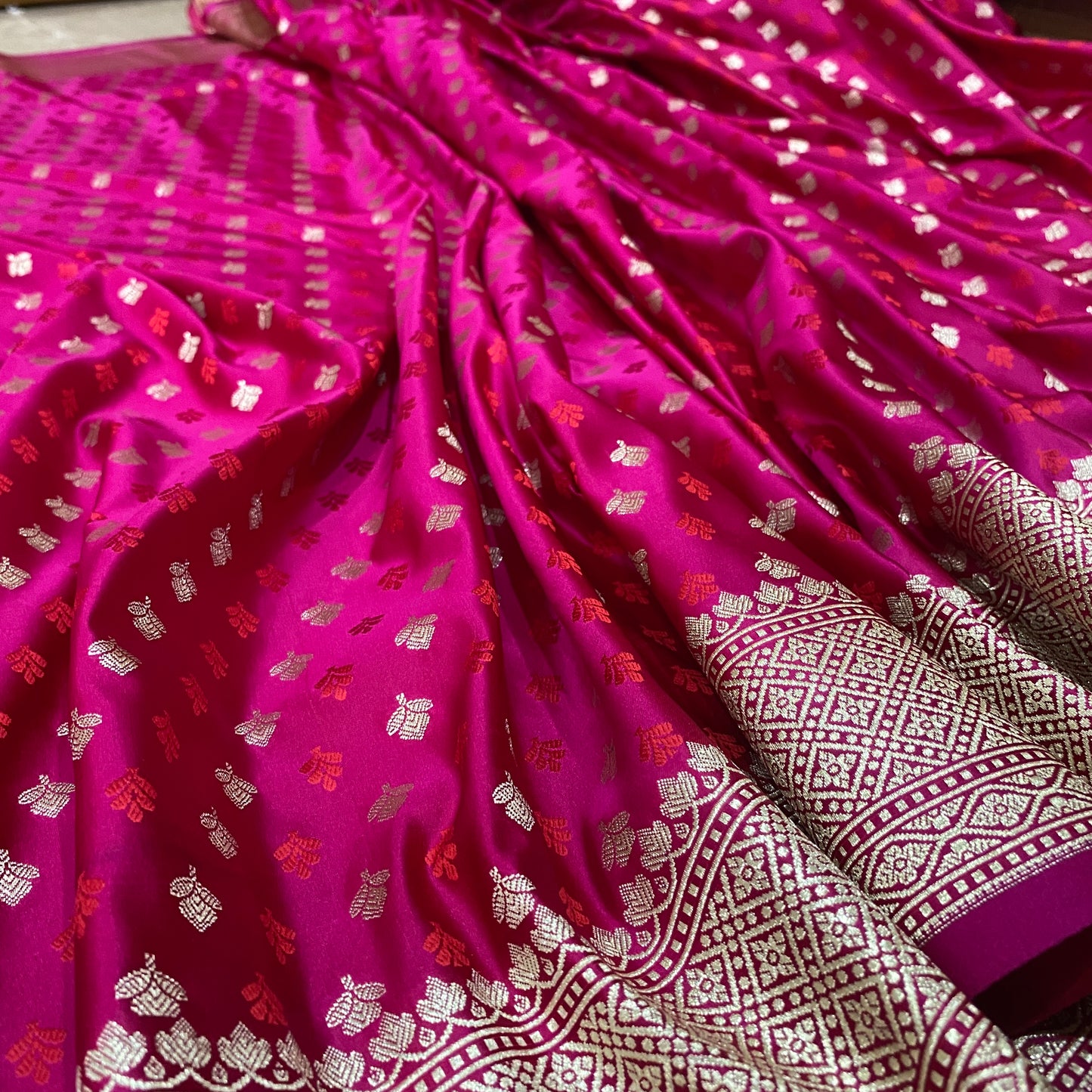 Rani Gulbahaar Couture — Luxe Silk Banarasi Saree by Shades Of Banaras - banarasi - banarasi saree shop - banarasi saree manufacturers - banarasi saree wholesale - banaraasi sarees