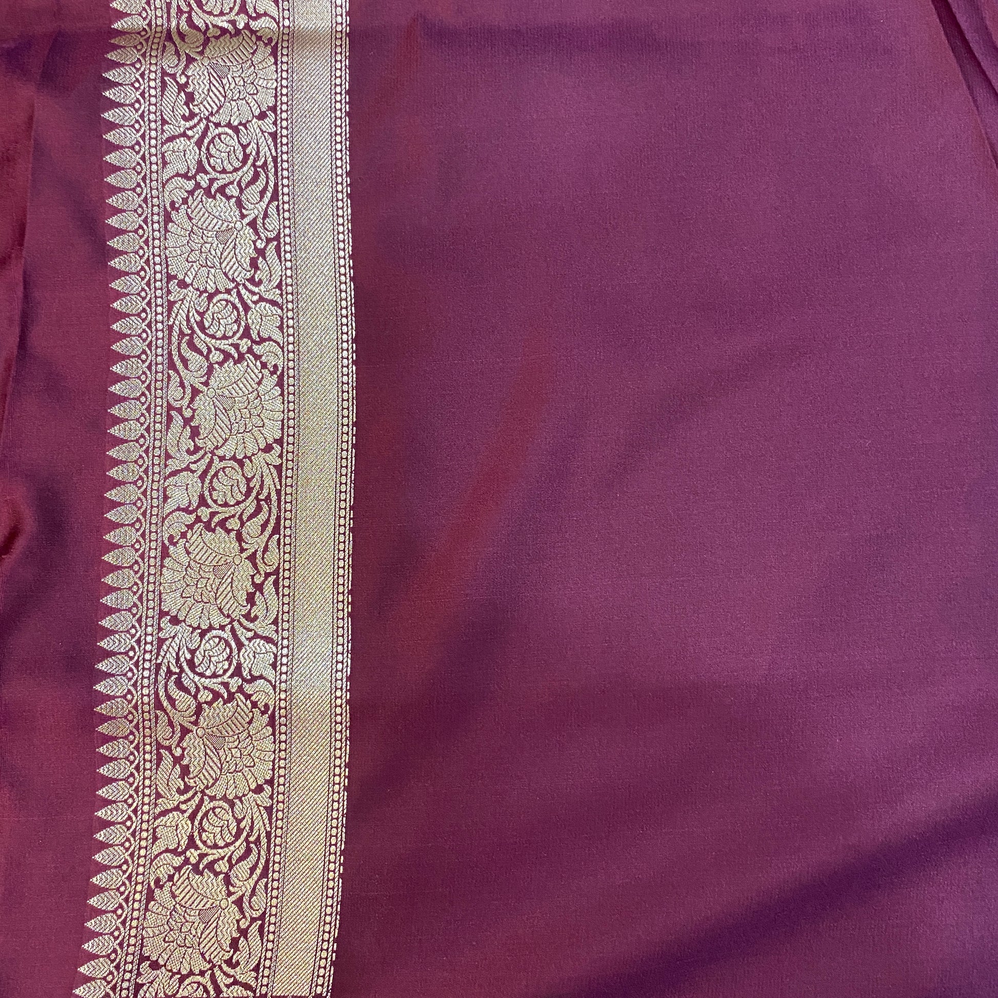 Velvet Merlot Couture — Luxe Silk Banarasi Saree by Shades Of Banaras - banarasi - banarasi saree shop - banarasi saree manufacturers - banarasi saree wholesale - banaraasi sarees