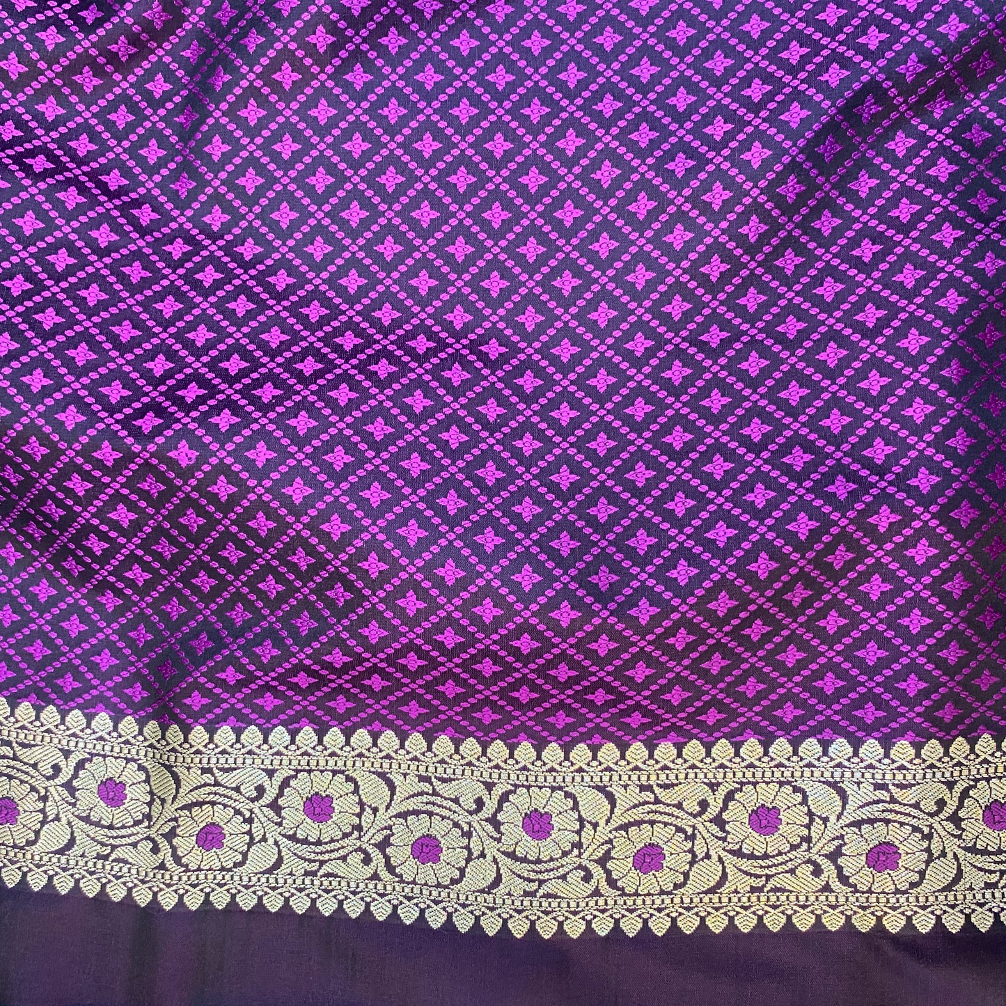 Amethyst Crown Couture — Luxe Silk Banarasi Saree by Shades Of Banaras - banarasi - banarasi saree shop - banarasi saree manufacturers - banarasi saree wholesale - banaraasi sarees