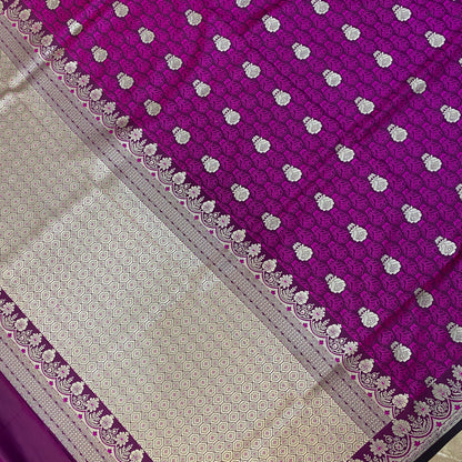 Royal Amethyst Luxe Couture Pure Silk Banarasi Saree by Shades Of Banaras - banarasi - banarasi saree shop - banarasi saree manufacturers - banarasi saree wholesale - banaraasi sarees - banarasi sari - banarasi saris
