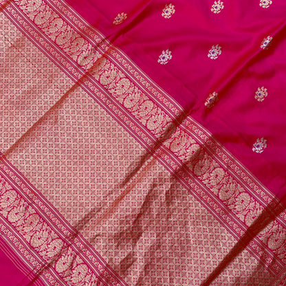 Rani Pink Luxe Kadhua Banarasi Saree by Shades Of Banaras - banarasi - banarasi saree shop - banarasi saree manufacturers - banarasi saree wholesale - banaraasi sarees - banarasi sari - banarasi saris