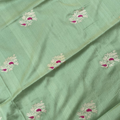 Luxe Pastel Green Pure Silk Kadhua Banarasi Saree by Shades Of Banaras - banarasi - banarasi saree shop - banarasi saree manufacturers - banarasi saree wholesale - banaraasi sarees - banarasi sari - banarasi saris