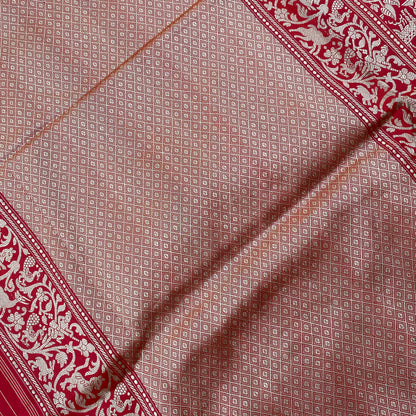 Luxe Heritage: The Crimson Shikaargaah Couture Pure Silk Banarasi Saree by Shades Of Banaras - banarasi - banarasi saree shop - banarasi saree manufacturers - banarasi saree wholesale - banaraasi sarees - banarasi sari - banarasi saris