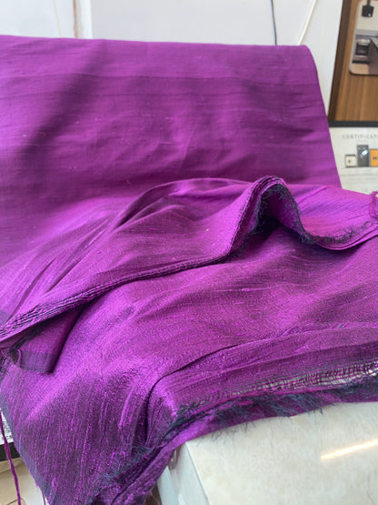 Royal Purple Pure Raw Silk Fabric – Hand-Woven Elegance (By Meter) by Shades Of Banaras - banarasi - banarasi saree shop - banarasi saree manufacturers - banarasi saree wholesale - banaraasi sarees - banarasi sari - banarasi saris - silk saree - silk sari - wedding saree - wedding sari - designer sari - wedding collection - gifting