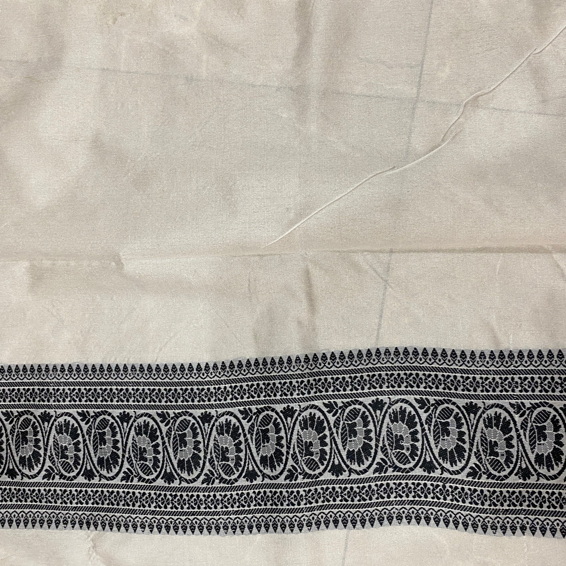 Ivory Mist Luxe Banarasi Sari – Handwoven Pure Cotton Elegance by Shades Of Banaras - banarasi - banarasi saree shop - banarasi saree manufacturers - banarasi saree wholesale - banaraasi sarees - banarasi sari - banarasi saris - silk saree - silk sari - wedding saree - wedding sari - designer sari - wedding collection - gifting