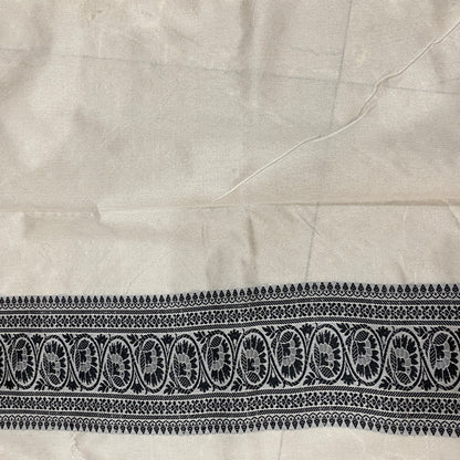 Ivory Mist Luxe Banarasi Sari – Handwoven Pure Cotton Elegance by Shades Of Banaras - banarasi - banarasi saree shop - banarasi saree manufacturers - banarasi saree wholesale - banaraasi sarees - banarasi sari - banarasi saris - silk saree - silk sari - wedding saree - wedding sari - designer sari - wedding collection - gifting