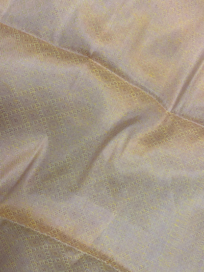 Radiant Handloom Banarasi Saree in Light Yellow by Shades Of Benares - banarasi - banarasi saree shop