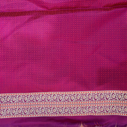 The Majestic Royal Purple Couture: Luxe Pure Satin Silk Minakari Banarasi Saree by Shades Of Banaras - banarasi - banarasi saree shop - banarasi saree manufacturers - banarasi saree wholesale - banaraasi sarees - banarasi sari - banarasi saris - silk saree - silk sari - wedding saree - wedding sari - designer sari - wedding collection - gifting