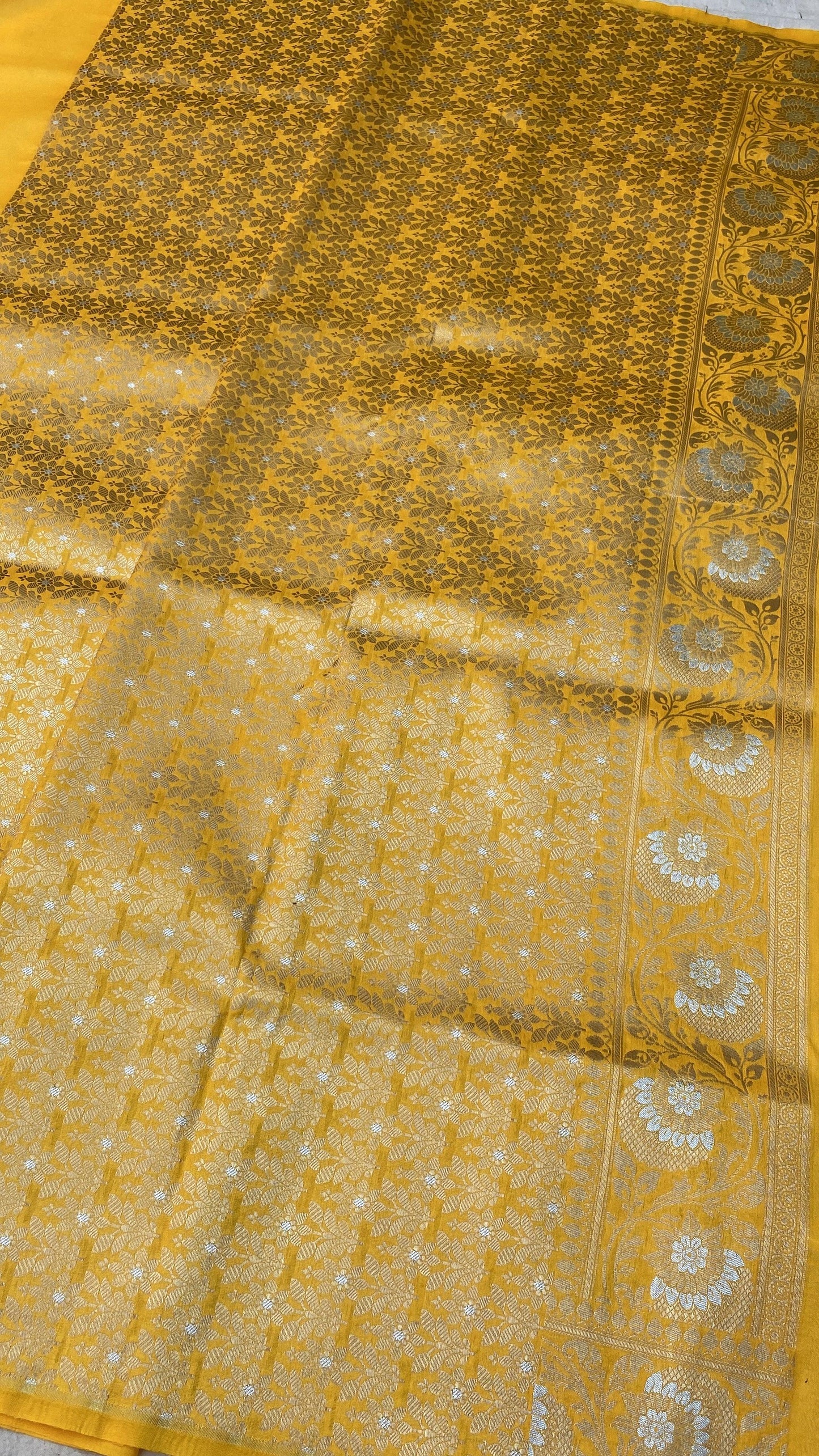 Handwoven Rangkaat Pure Banarasi Silk Sari by Shades Of Benares - banarasi - banarasi saree shop