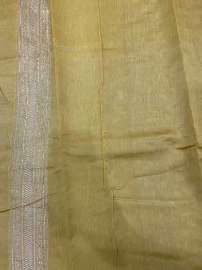 Yellow Luxe Pure Mango Silk Rangkaat Ghatchola Saree with Bandhej