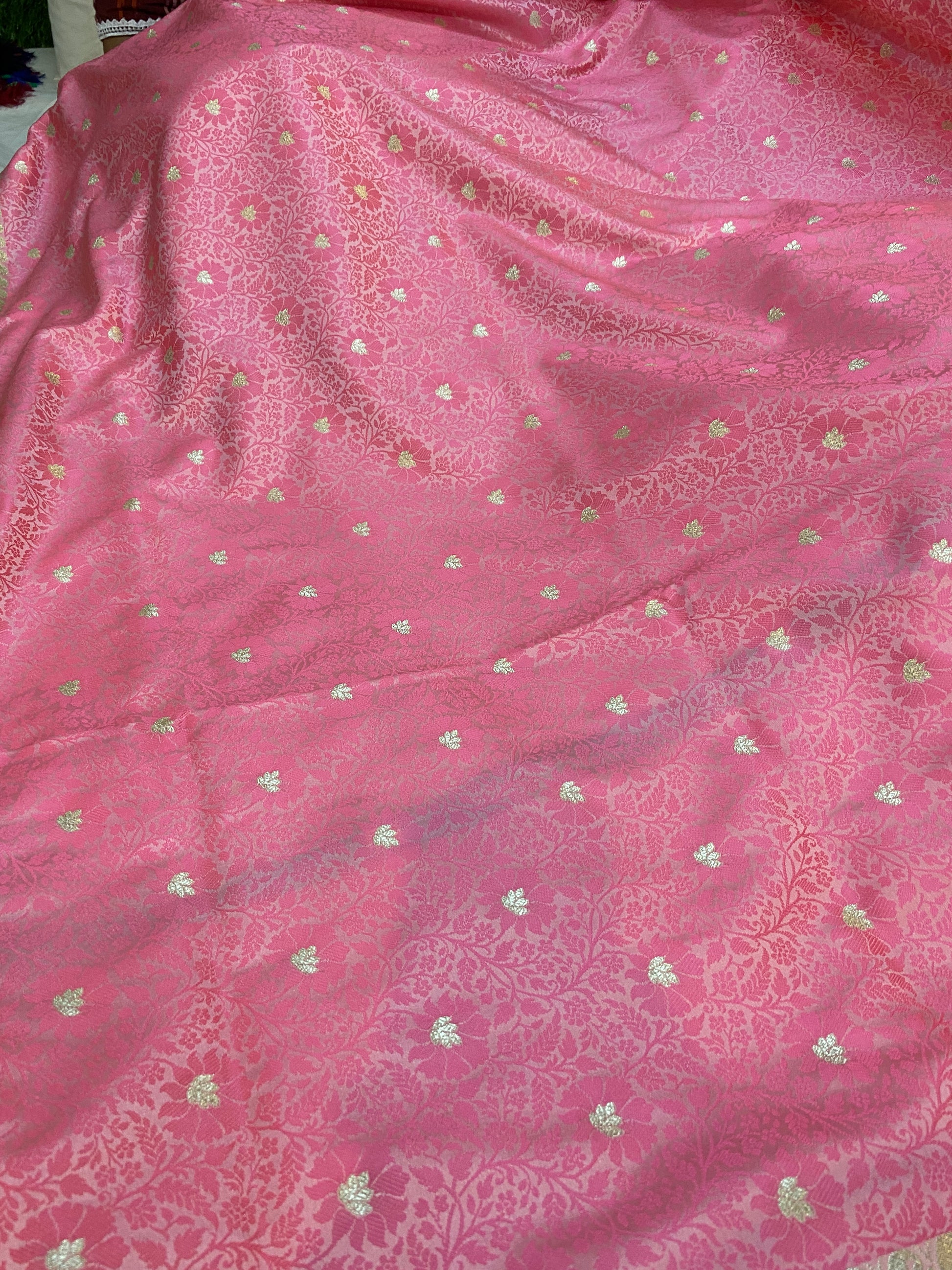 Exquisite Baby Pink Pure Katan Silk Banarasi Saree by Shades Of Benares - banarasi - banarasi saree shop