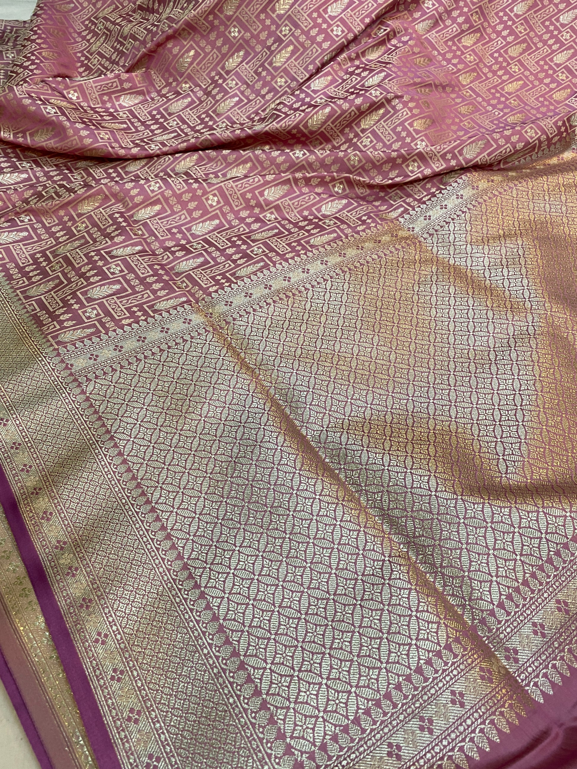 Timeless Beauty: Pink Pure Banarasi Silk Saree by Shades Of Benares - banarasi - banarasi saree shop