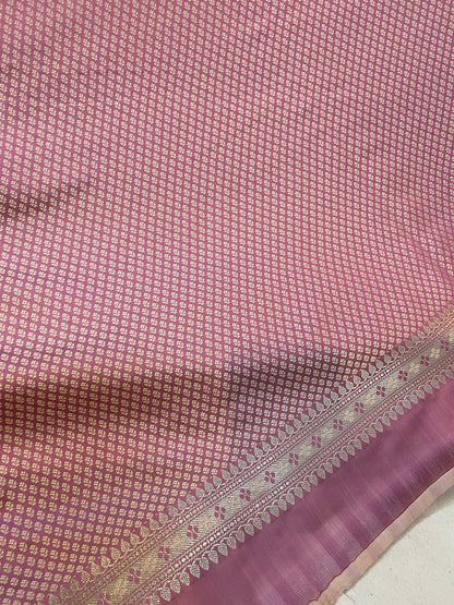 Timeless Beauty: Pink Pure Banarasi Silk Saree by Shades Of Benares - banarasi - banarasi saree shop