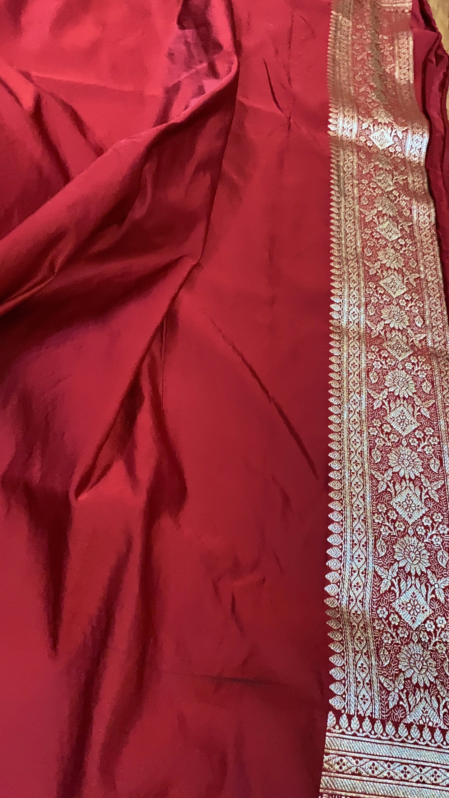 Rich Elegance: Maroon Handloom Pure Silk Banarasi Saree by Shades Of Benares - banarasi - banarasi saree shop