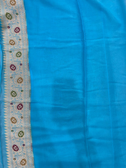 The Celestia Luxe Bellezza Pure Khaddi Georgette Banarasi Saree by Shades Of Banaras - banarasi - banarasi saree shop - banarasi saree manufacturers - banarasi saree wholesale - banaraasi sarees - banarasi sari - banarasi saris - silk saree - silk sari - wedding saree - wedding sari - designer sari - wedding collection - gifting