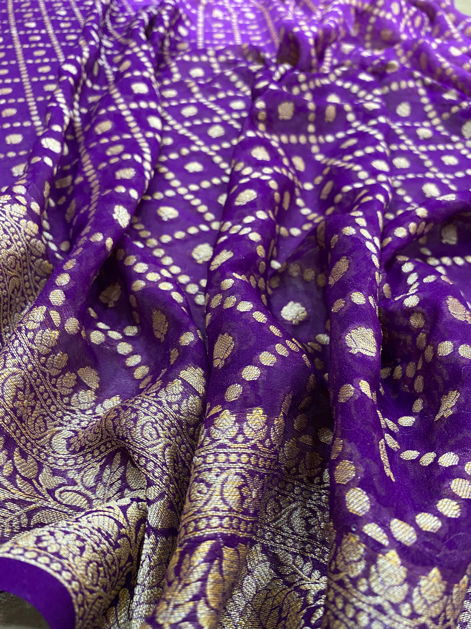 The Viola Couture | Pure Khaddi Georgette Banarasi Saree by Shades Of Banaras - banarasi - banarasi saree shop - banarasi saree manufacturers - banarasi saree wholesale - banaraasi sarees - banarasi sari - banarasi saris - silk saree - silk sari - wedding saree - wedding sari - designer sari - wedding collection - gifting
