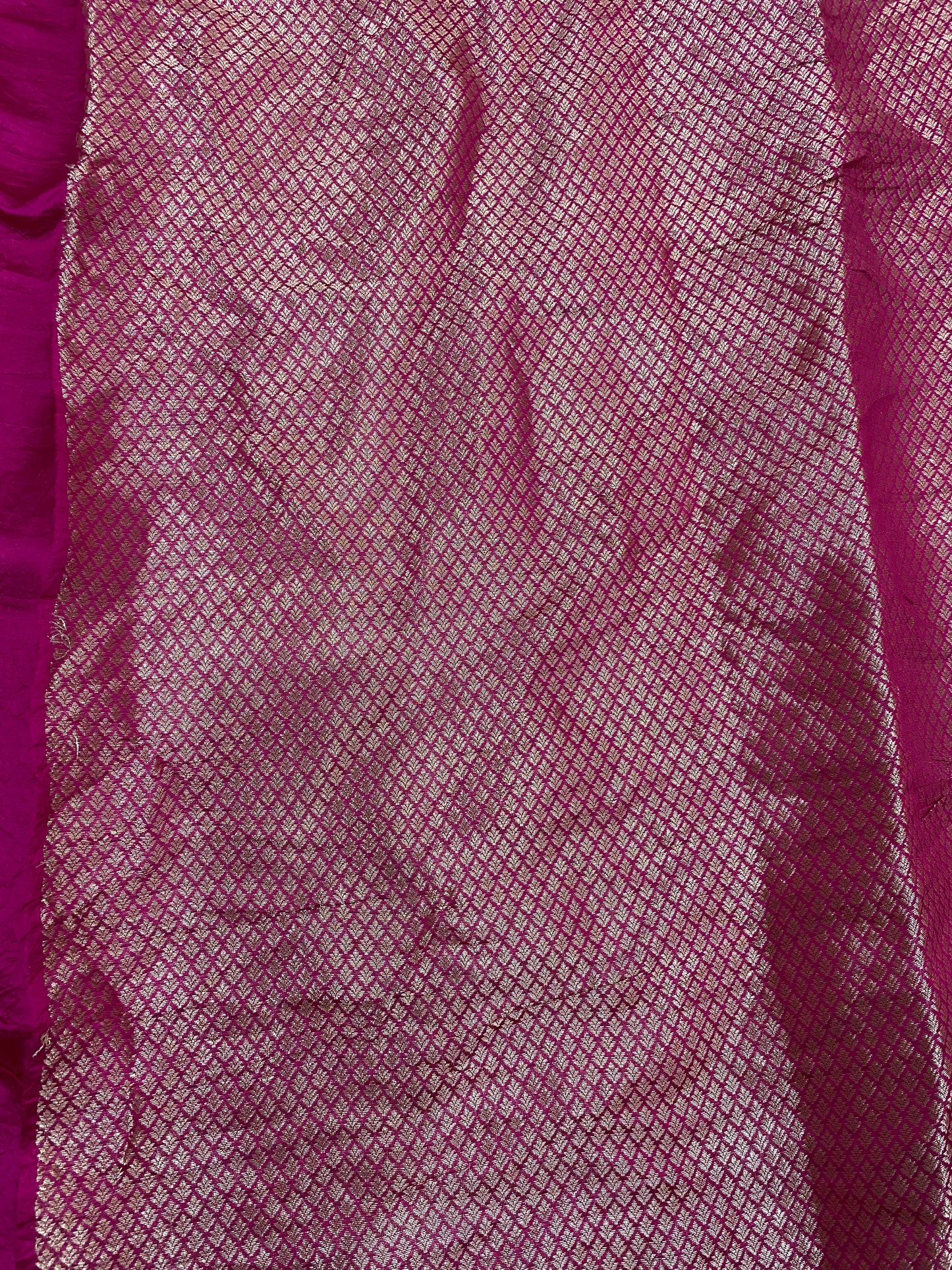 Rosa Bellezza Couture Pure Katan Silk Banarasi Saree In Minakari Jaal