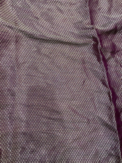 Vino Nobile Couture Pure Katan Silk Banarasi Saree In Minakari Jaal