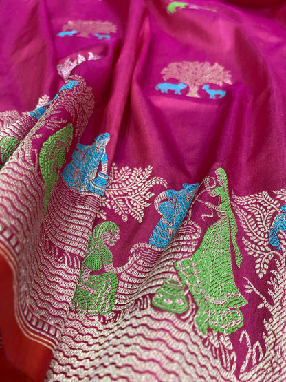 Rosa Vivace Kadhua Couture Pure Silk Banarasi Saree